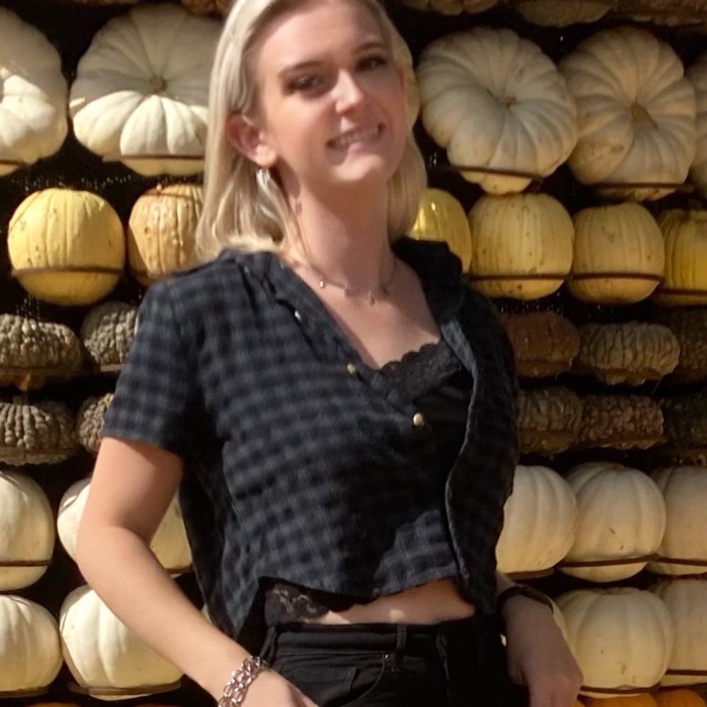 Short sleeve Brandy Melville button up flannel